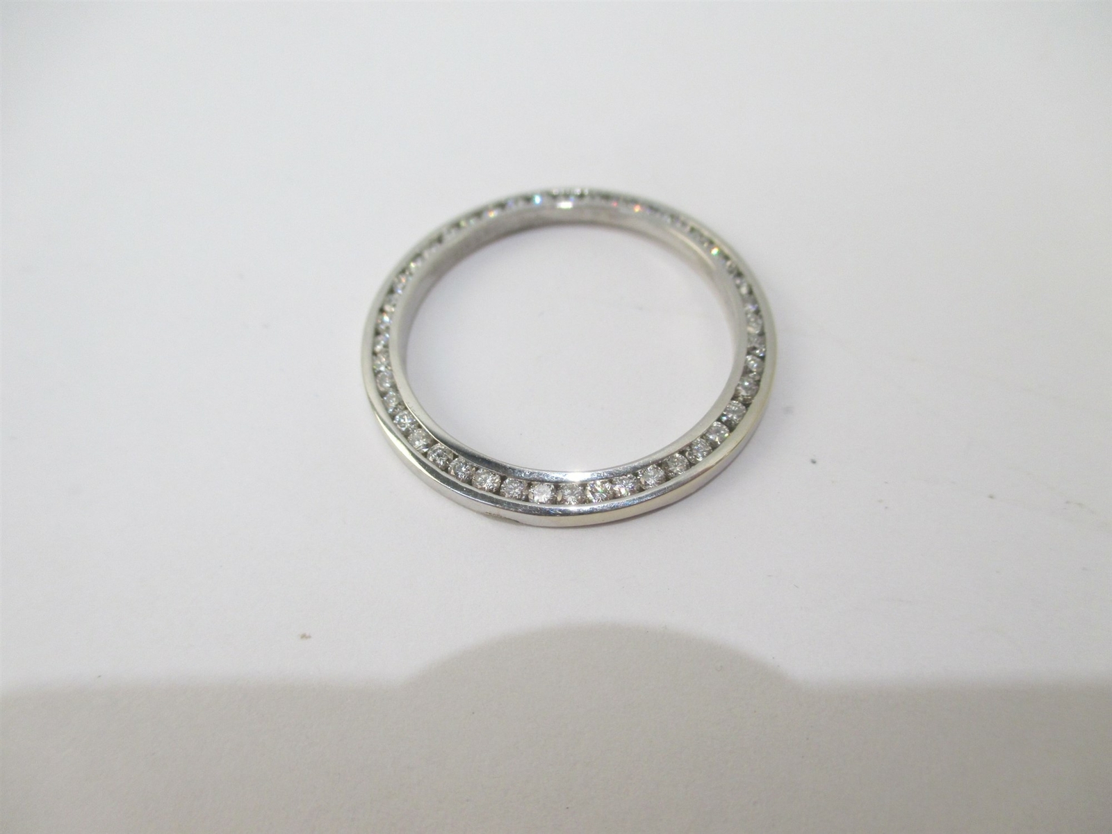 Aftermarket 14k White Gold & 1.0 Ct TCW Diamonds Bezel For Datejust 26.75mm