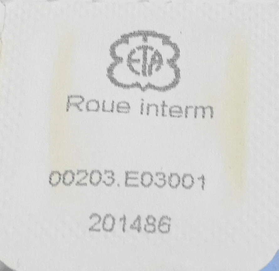 Eta E3.001 ETA Compatible Wheel Part.203 – Gold Color Steel Brass