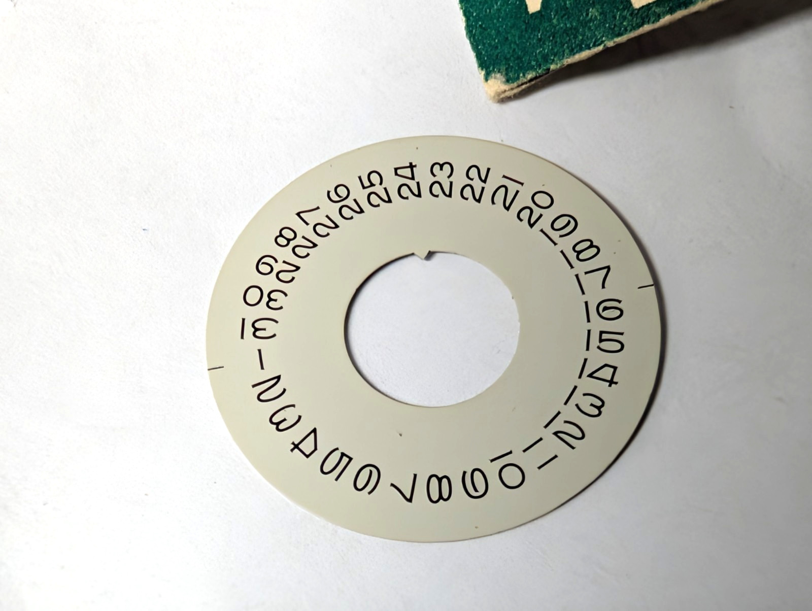 GENUINE Authentic Rolex 1555 1556 8016 Date Disc silver used