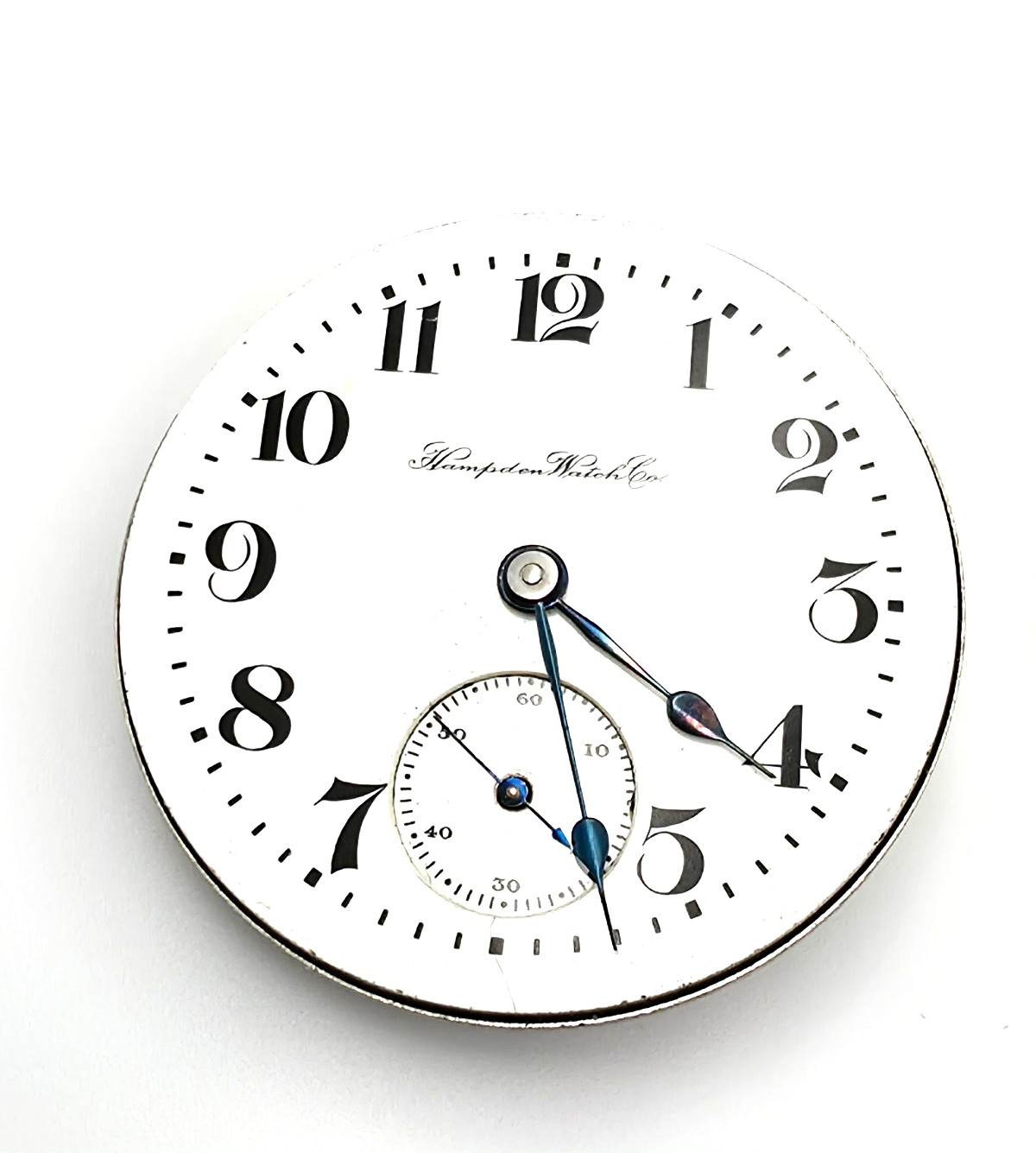 Hampden Watch Co 15 Jewel Pocket Watch Movement AS-IS Parts/Repair #2483422