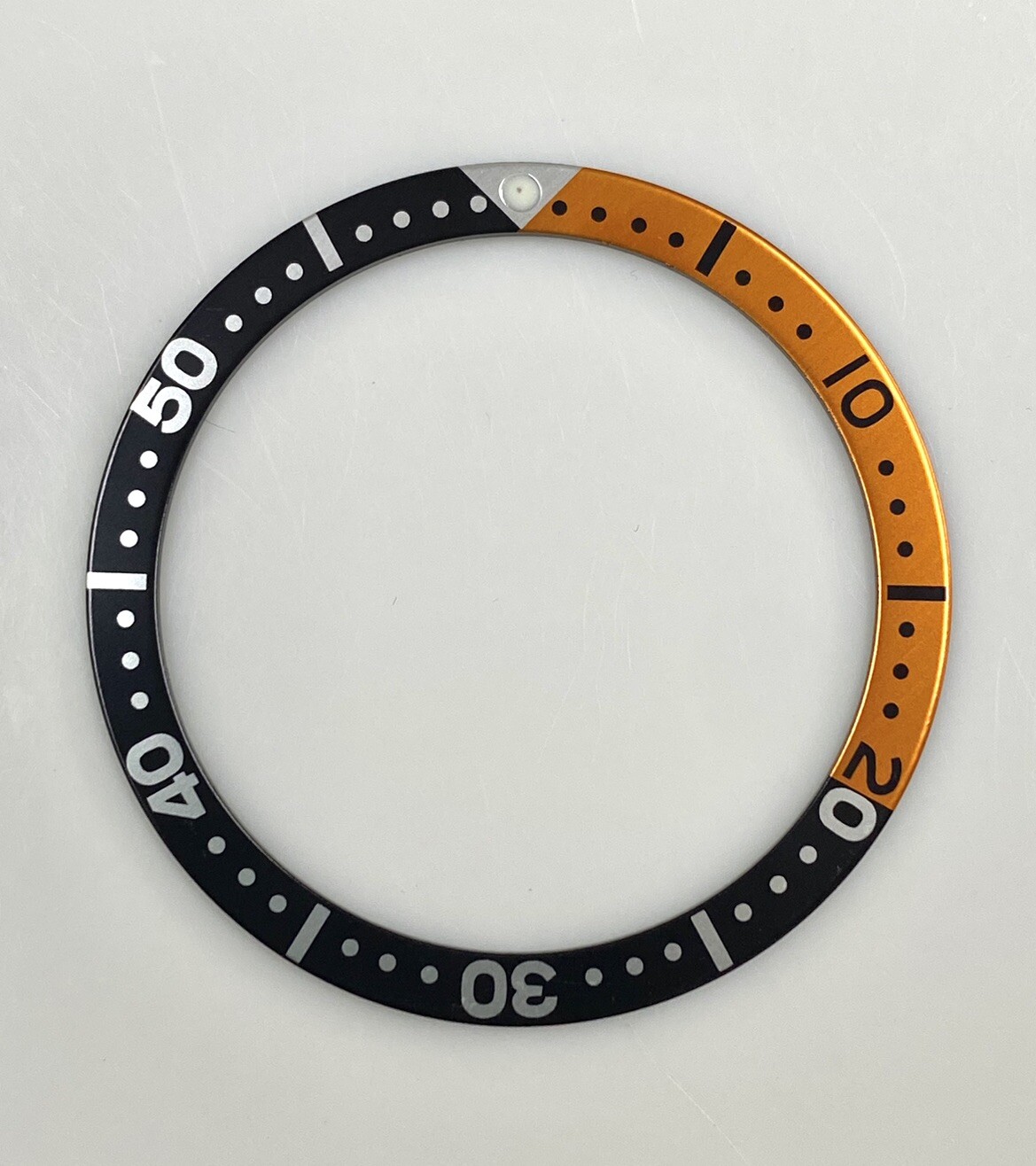 Seiko Black/Orange Flat Aluminum 38mm Bezel Insert for Mens Diver SKX007/009/011