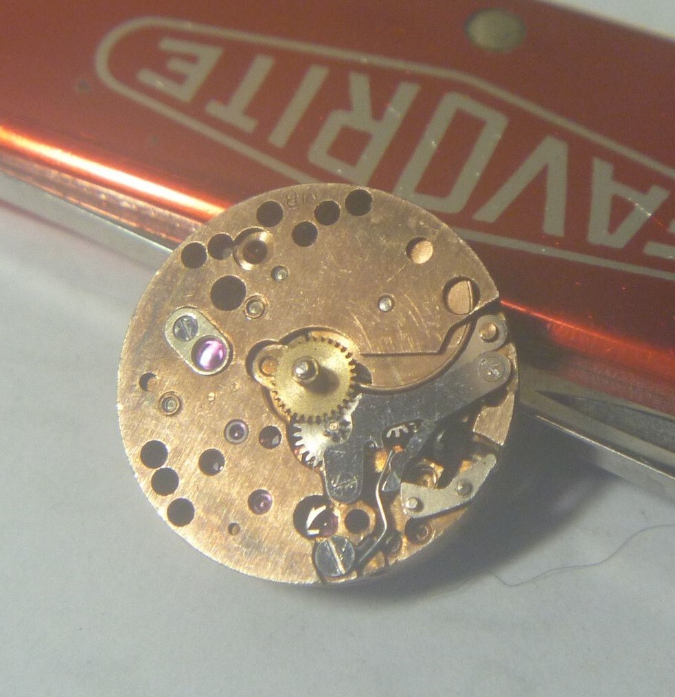 1960s Mor. Katz 17 Jewels Swiss 6 Lignes Felsa 21 ? Movement Only- for Parts !!