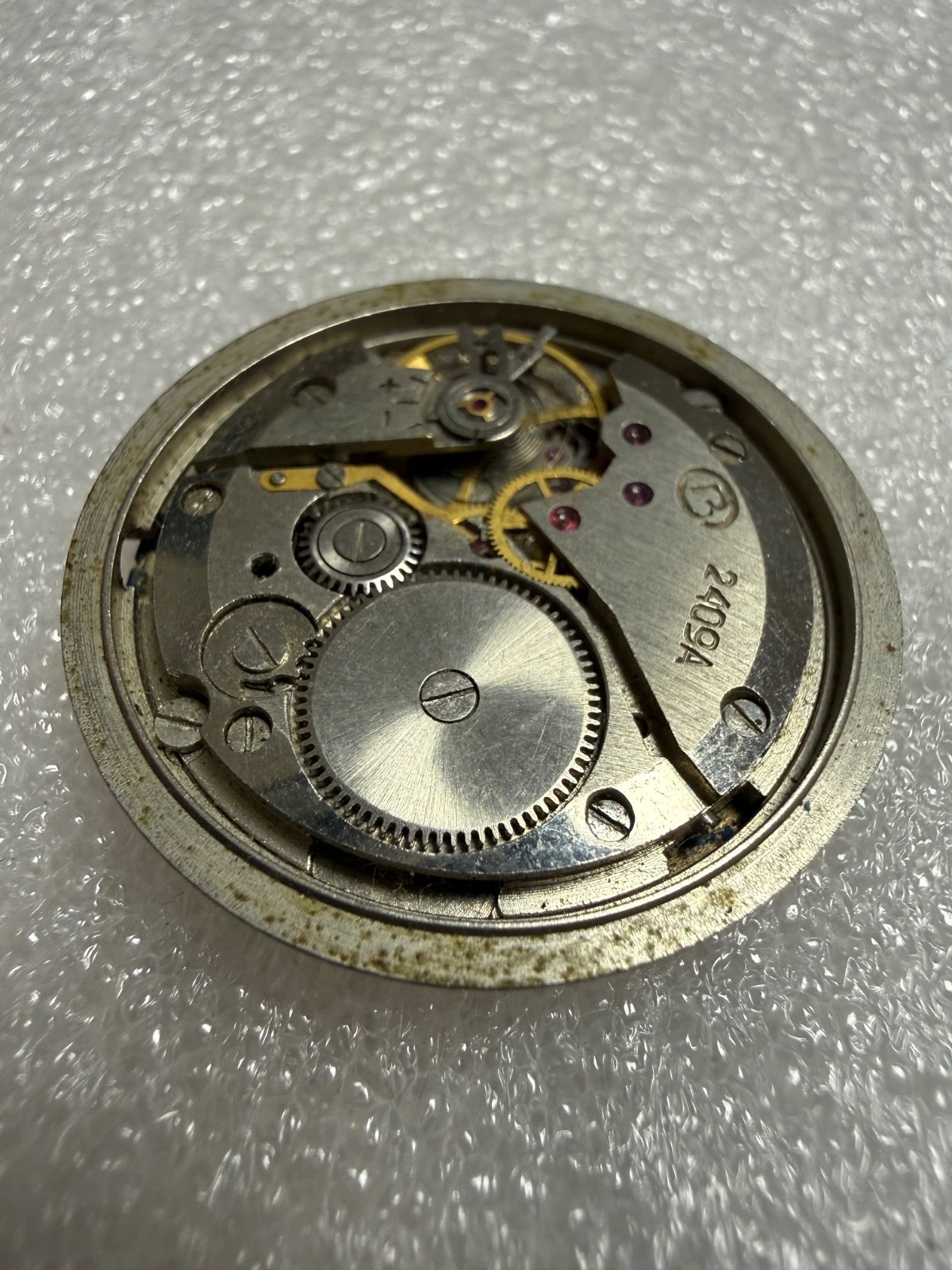Watch Movement USSR Vostok 2409A + Dial (Modified, Seiko Logo) Parts