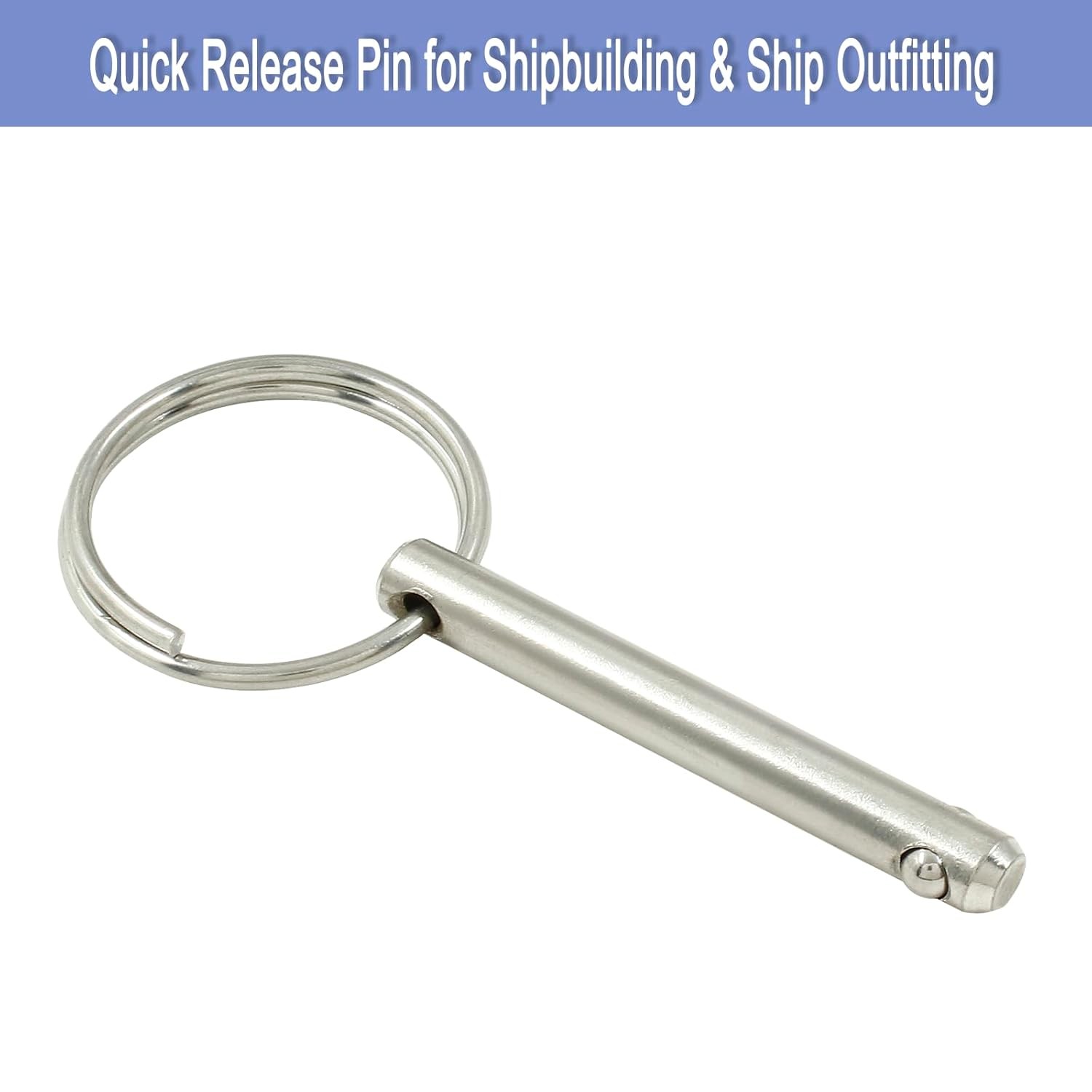 4pcs Quick Release Detent Pin 1/4″ Diameter 1-1/2″ Usable Length Steel Lock