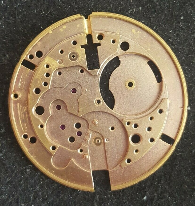 Omega Caliber 342 Part Number 1000 + 1346 (Mainplate + Incabloc Lower)