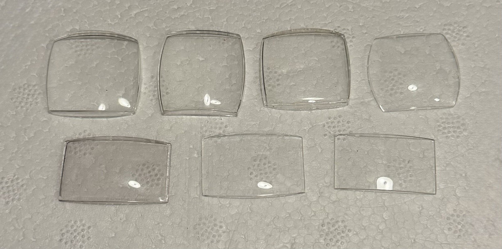 Lot of 7 Vintage Watch Face Crystals ~ No Tags ~ New/Old Stock