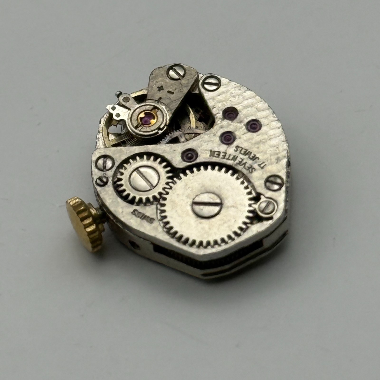 FHF 69-21 Watch Movement Perona 17 Jewels Swiss Manual Wind Parts Repair 15.3mm