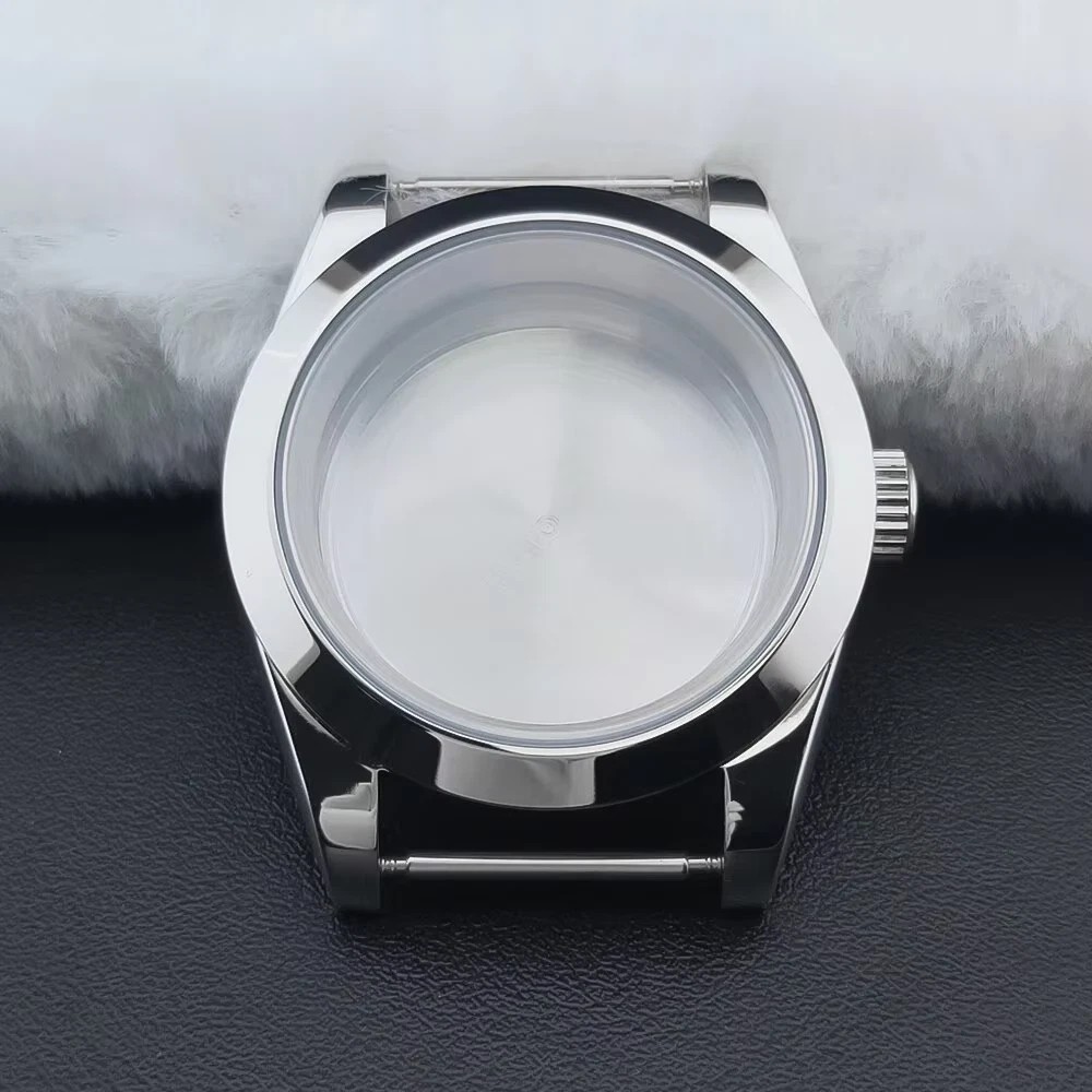 Movement Bevel Edge Good36Mm/39Mm Silver Watch Case Sapphire Fit NH35 NH36 NH34