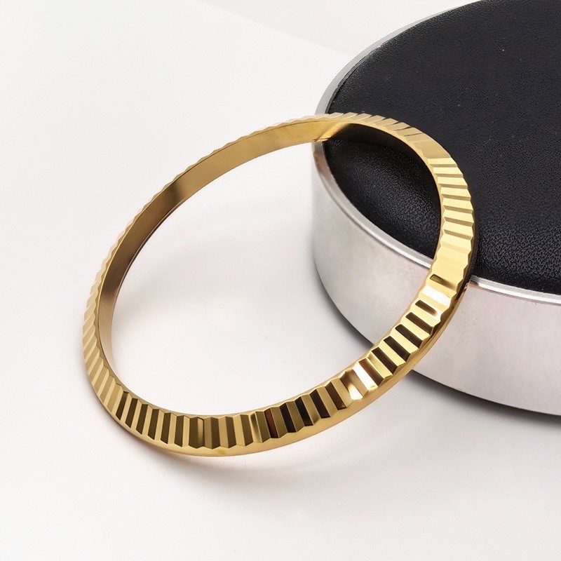 Yellow Gold Plated Watch Bezel Fit Rolex 36mm Datejust 116233 Generic Watch Part