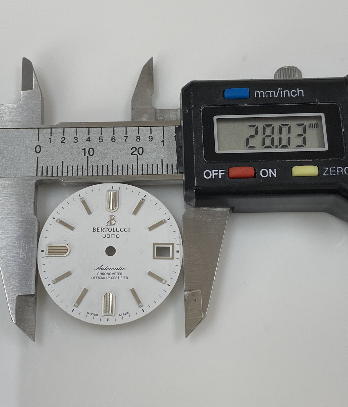 Original Bertolucci Uomo Automatic 28mm White Dial Ref: 884.55.41.10B