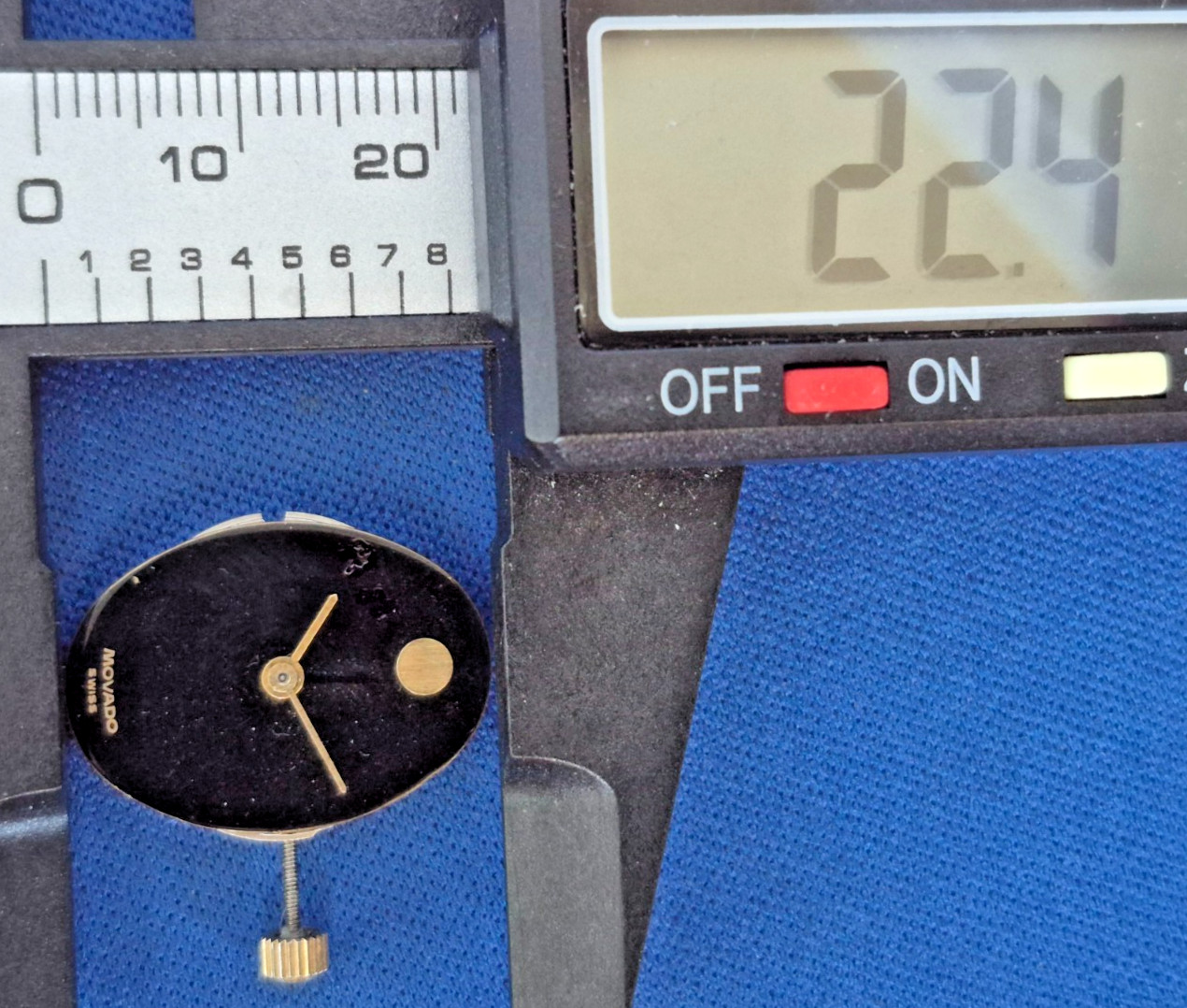 ETA 956.114 Movado Museum Movement Running , Stem, Hands Fits Many Other Brands