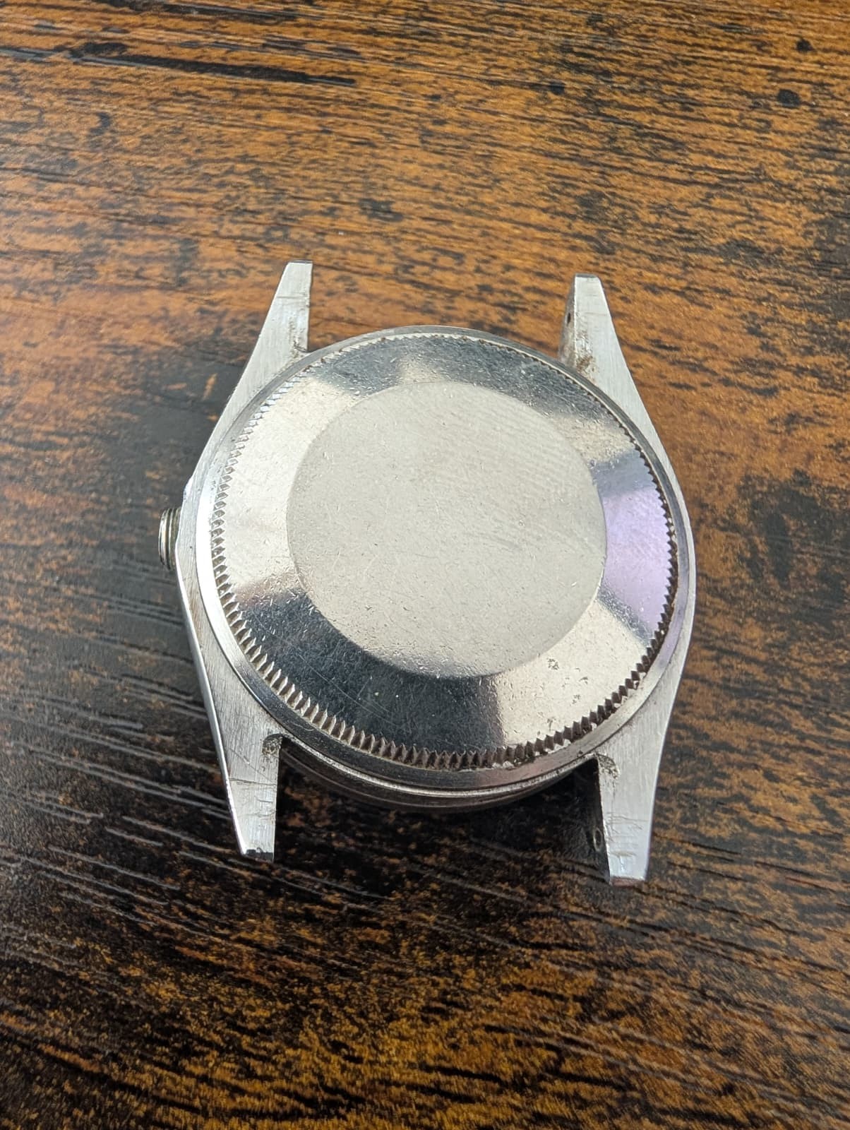 ROLEX STAINLESS STEEL1501 WATCH CASE FOR PARTS OR REPAIRS SERIAL 438XXXX