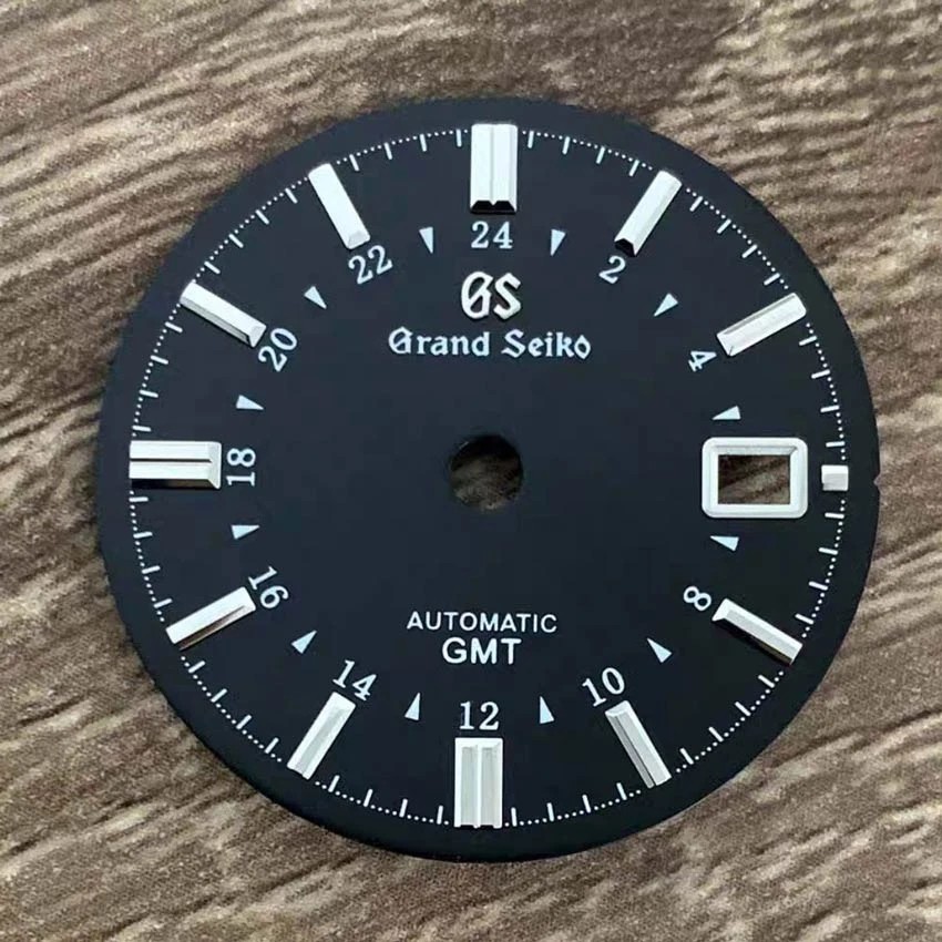31MM Black Blue Green Watch Dial No Luminous for NH34 Movement