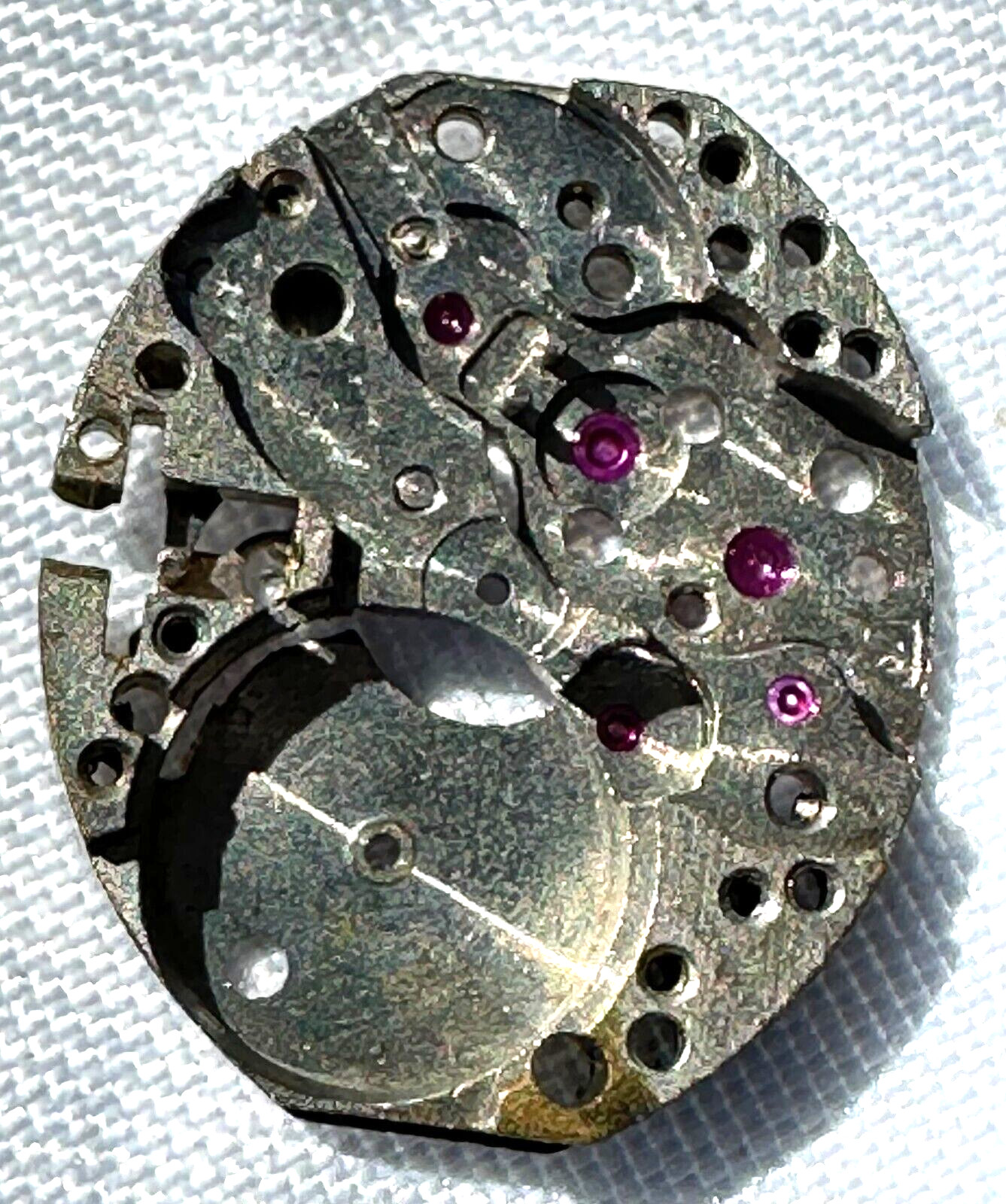 Vintage Bulova 5AB Mechanical Movement PARTS ONLY Assemblage Art Steampunk 21-11
