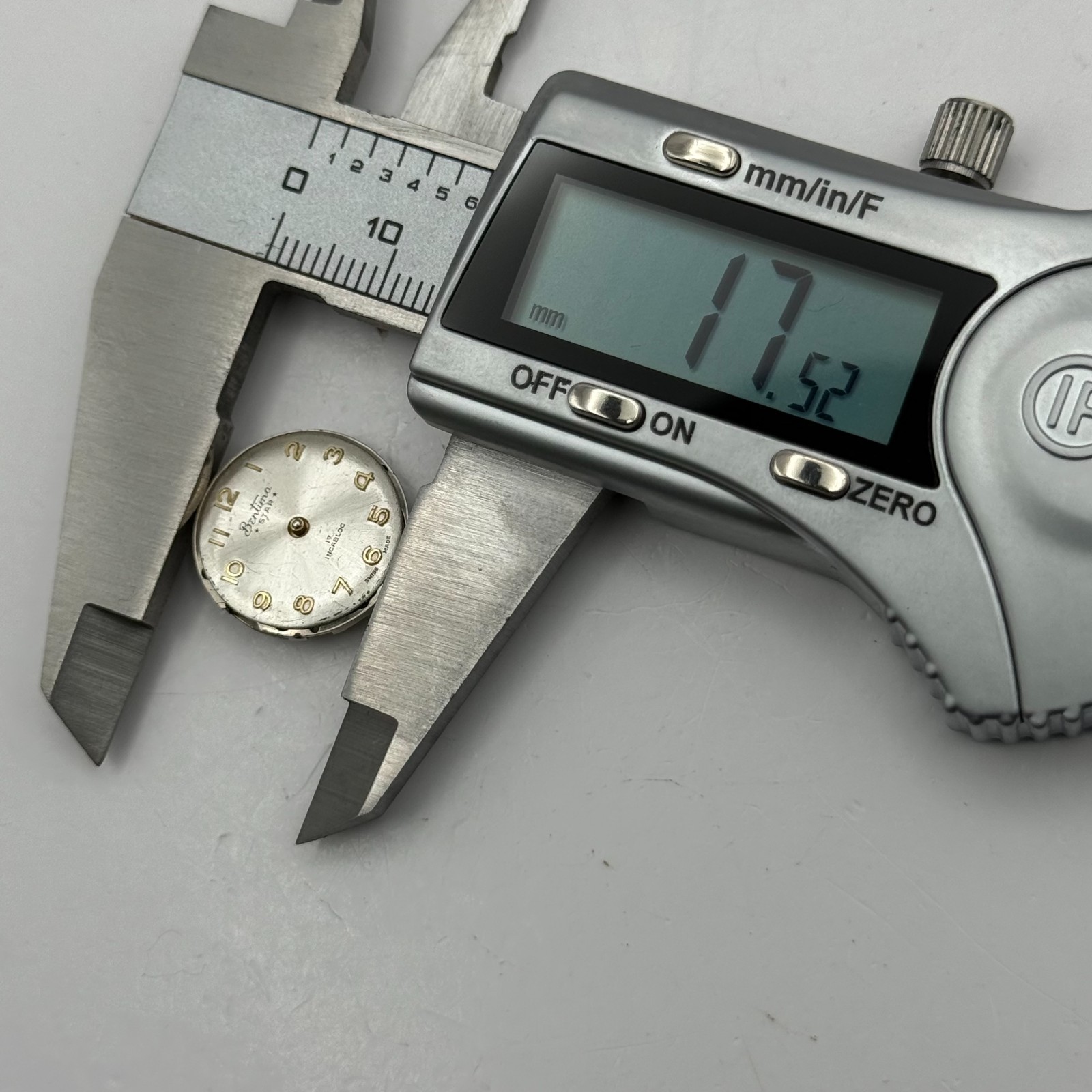 ETA 2512 Watch Movement Bentima 17 Jewels Swiss Manual Wind Parts Repair 17.5mm