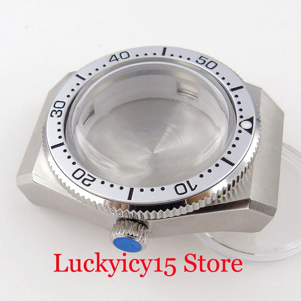 High Quality 40.5MM Watch Case Fit NH35A NH36A Movement Automatic Silver Watch