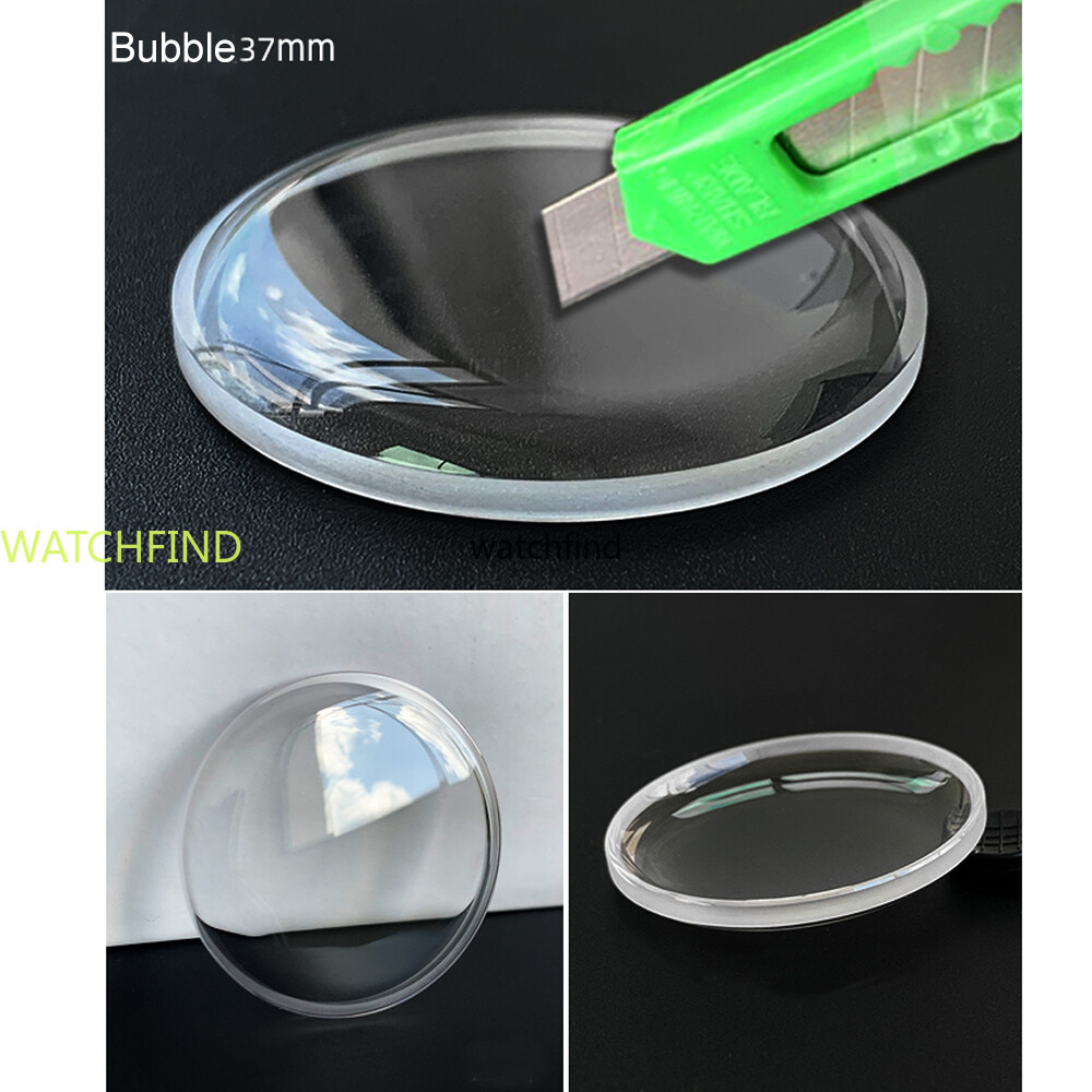 Bubble Double Dome Sapphire Watch Glass Crystal Replacement forPANERAI 33 37 40
