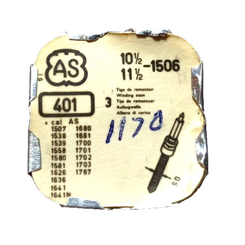 AS 1506 Winding Stem watch part #401/299 (2-PACK) *SEE INTERCHANGE”