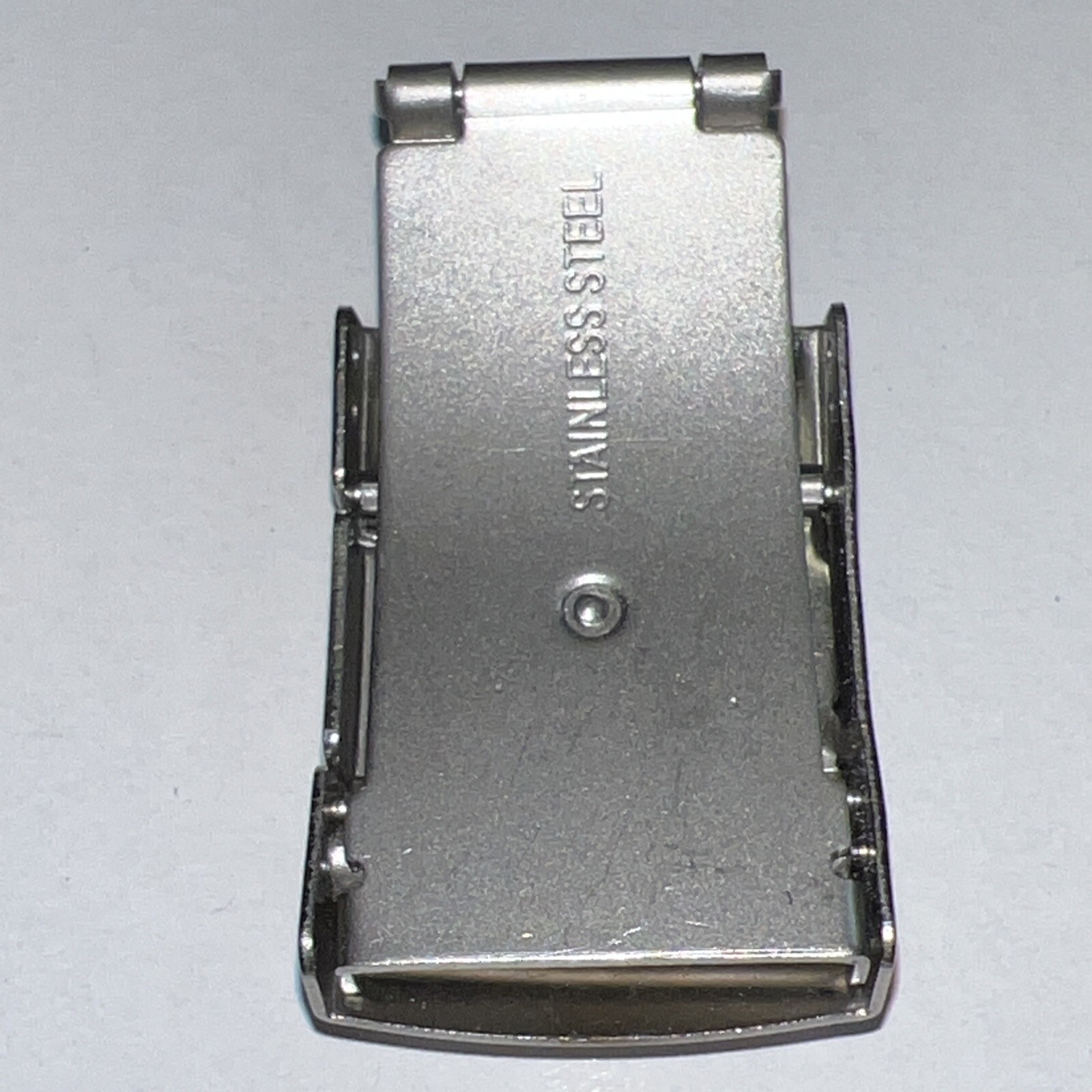 Folding Clasp Catch for Leather or Full Width Bracelet With Push Button Release