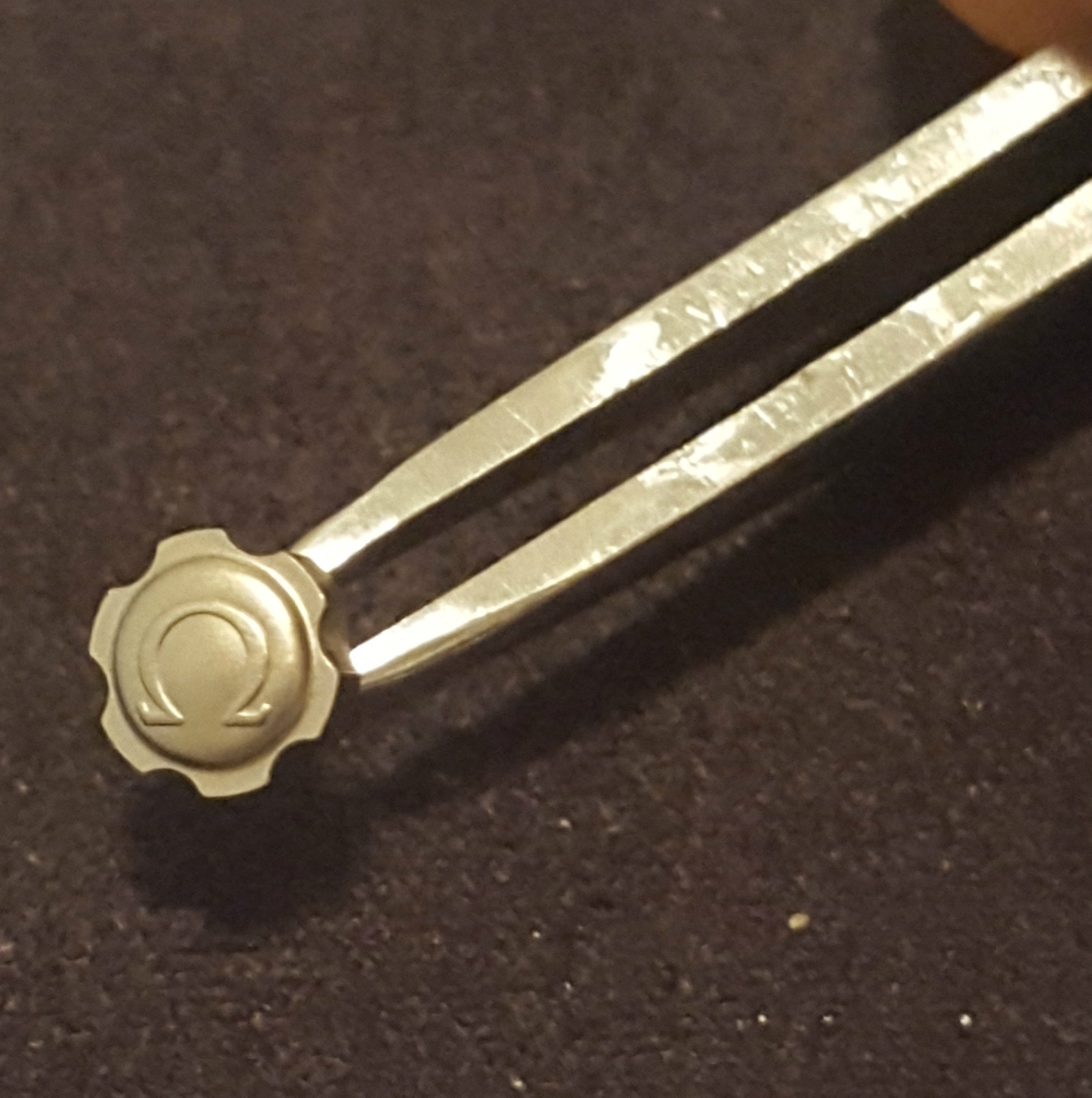 Omega Screw Down Crown, Steel, Water Resistant Part Number 42113M