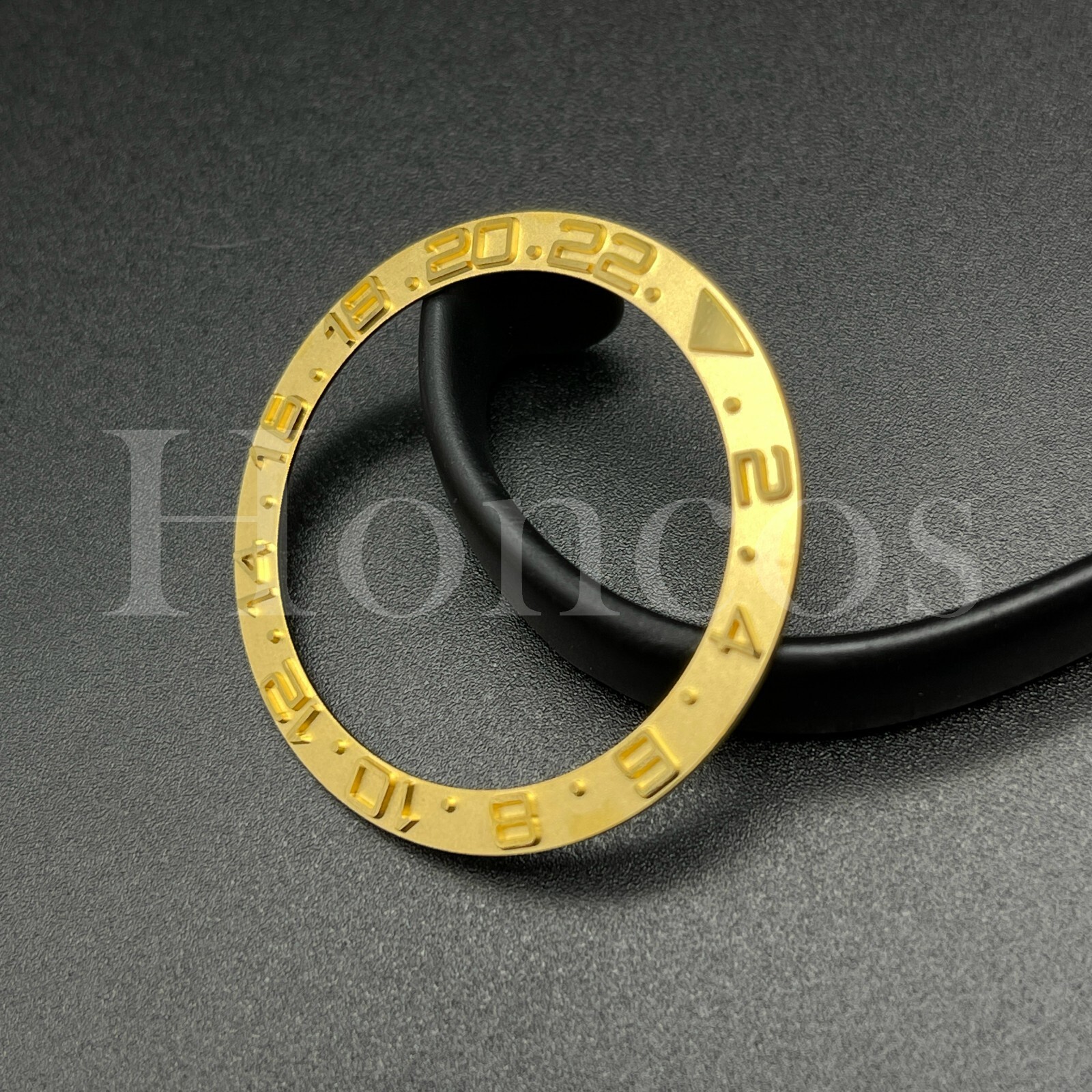 Replacement Gold Bezel Insert fit for Rolex Yacht Master style Watch SKX007 7002