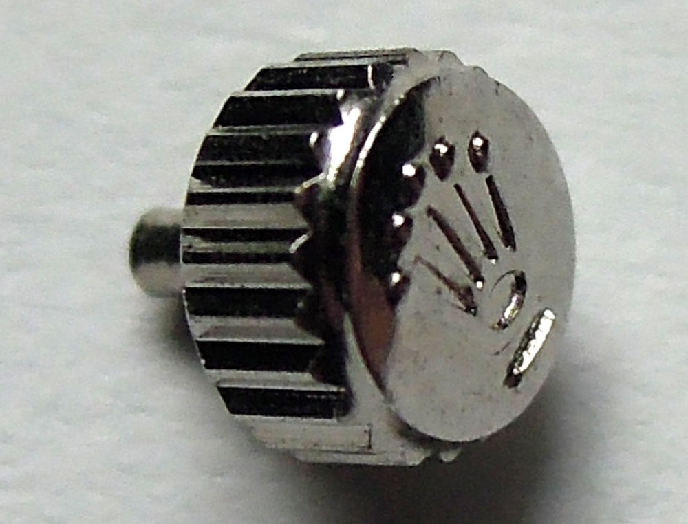 Authentic genuine Rolex 24-530-0 stainless steel date 5.3mm screw-down crown