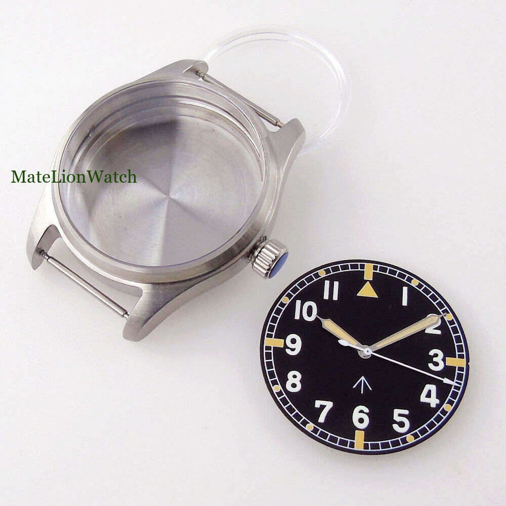Fits NH35A ETA2824 PT5000 39mm 316L Watch Case Kit Sapphire Glass Luminous Dial