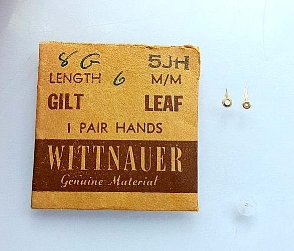 Wittnauer 4D 5JH 5K 5S 5T 5UN 5W 6W7 Watch Hands GOLD LEAF watch parts