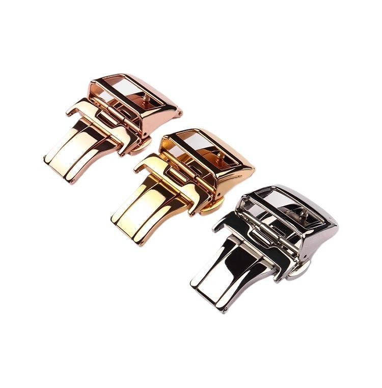 Universal Deployment Butterfly Buckle Stainless Steel Watch Clasp 16 18 20mm