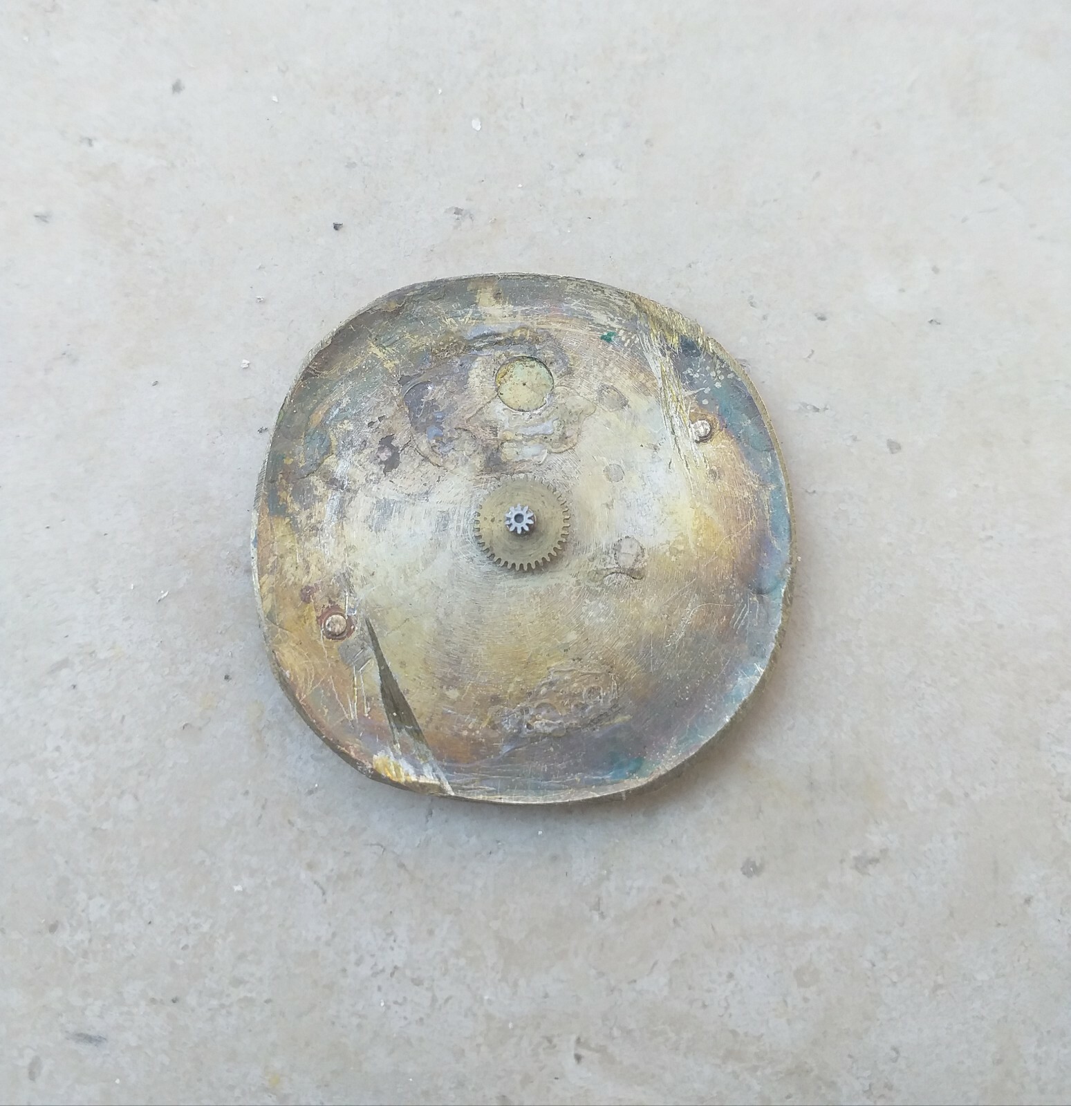 ZEUS QUADRANTE DIAL 17 RUBIS 30 mm Con Lancette Numeri Indici-Arabi dorati Used
