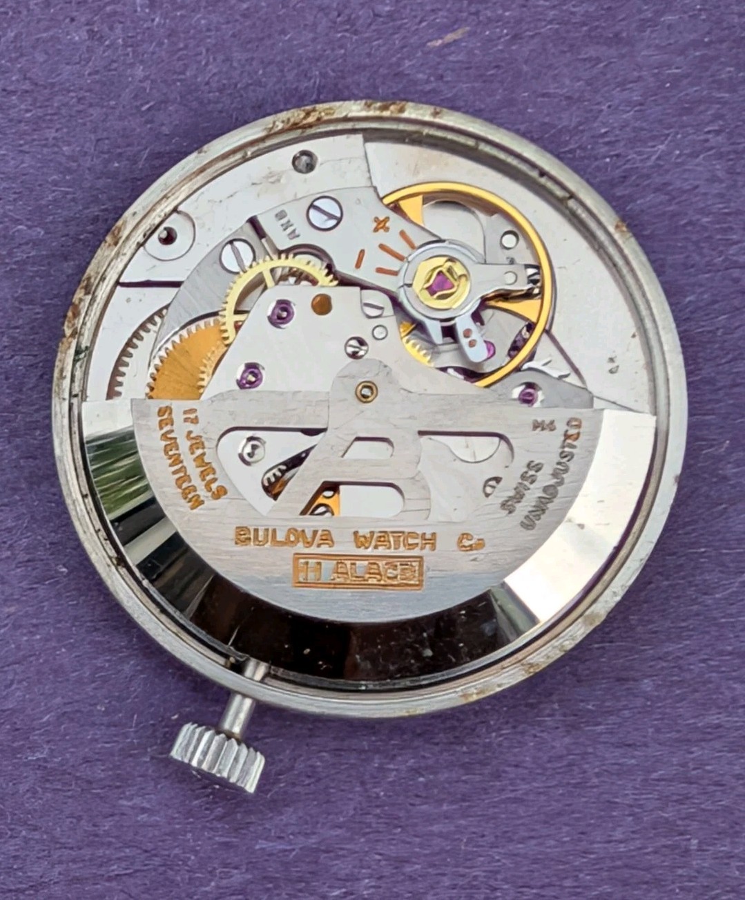 Bulova 17 jewel Automatic mov’t (cal 11ALACD) Running with Nice Dial!