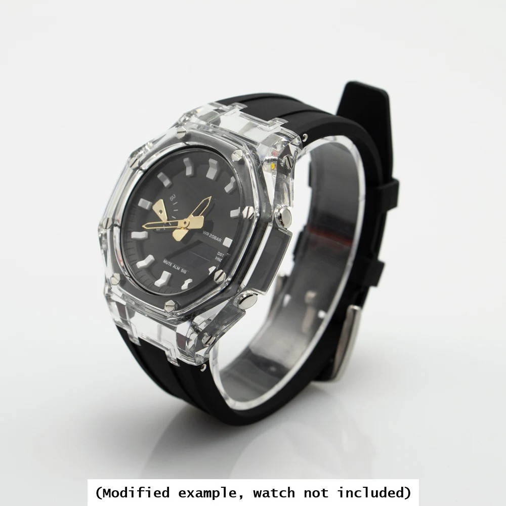 Casioak Mod Kit For Casio G-Shock, GA-2100, GA-2110, GAB-2100. Case and strap
