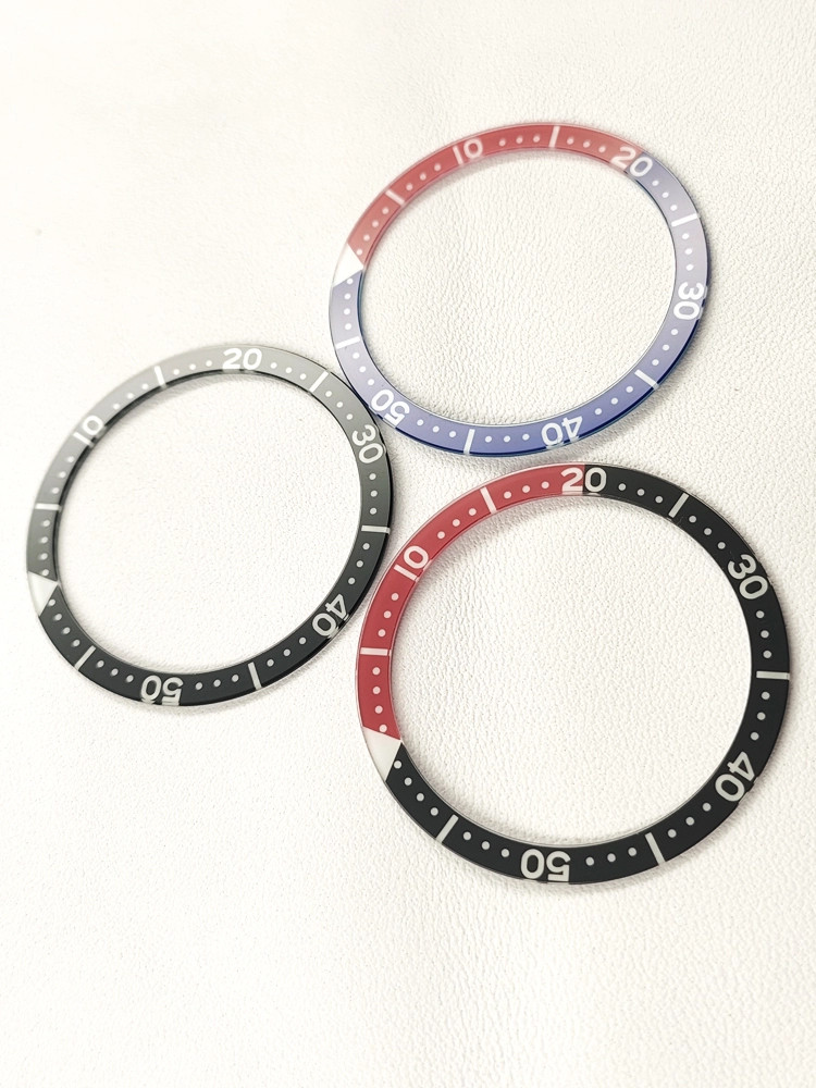 38mm*31.6mm Sapphire Luminous flat watch bezel Fit SKX007 SKX009