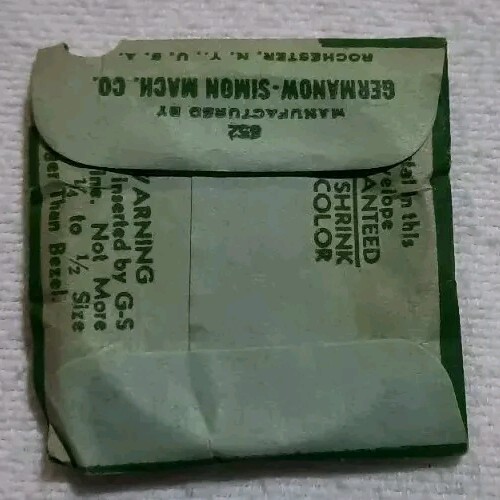 Germanow-Simon Mach (GS) PH39 1/2 Watch Crystal Part Flexo Hi-Dome Vintage NOS