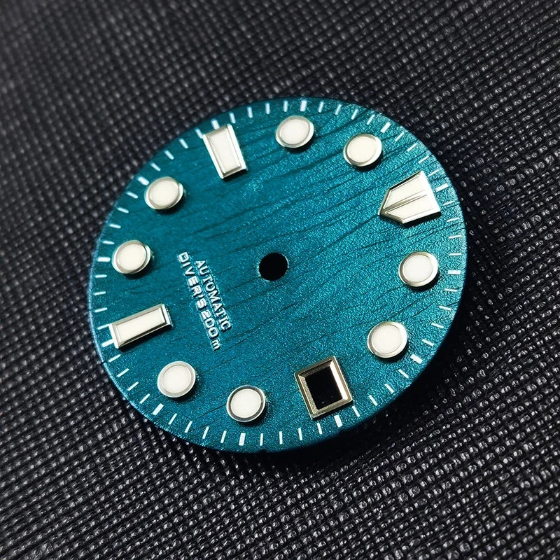 Birch Dial Blue Lume for NH35/NH36 Movement 28.5mm Dial