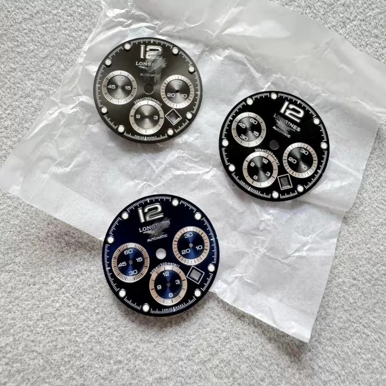 DIY Watch Part Kit For 7750 Movement HydroConquest 41mm SS Case+Dial+Hands+Strap