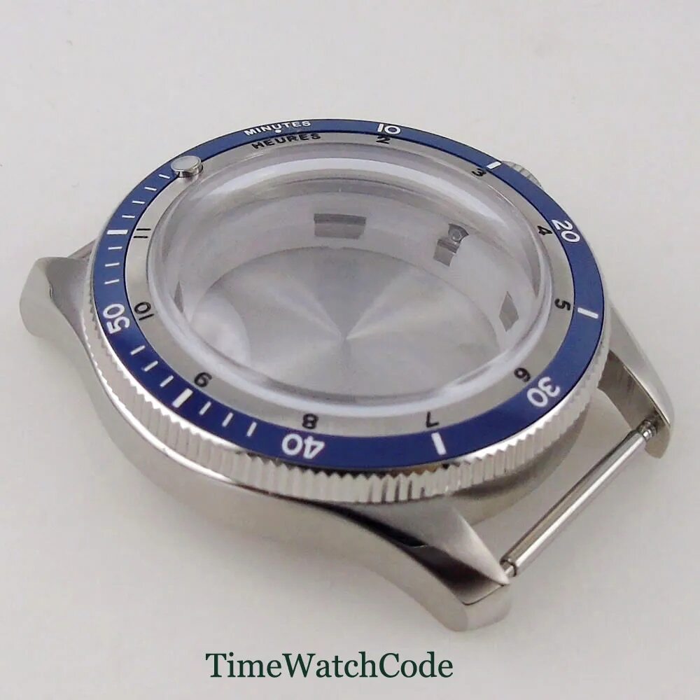 Diving Watch Case for NH35 ETA2824 PT5000 20ATM Double Bow Sapphire Crystal 40mm