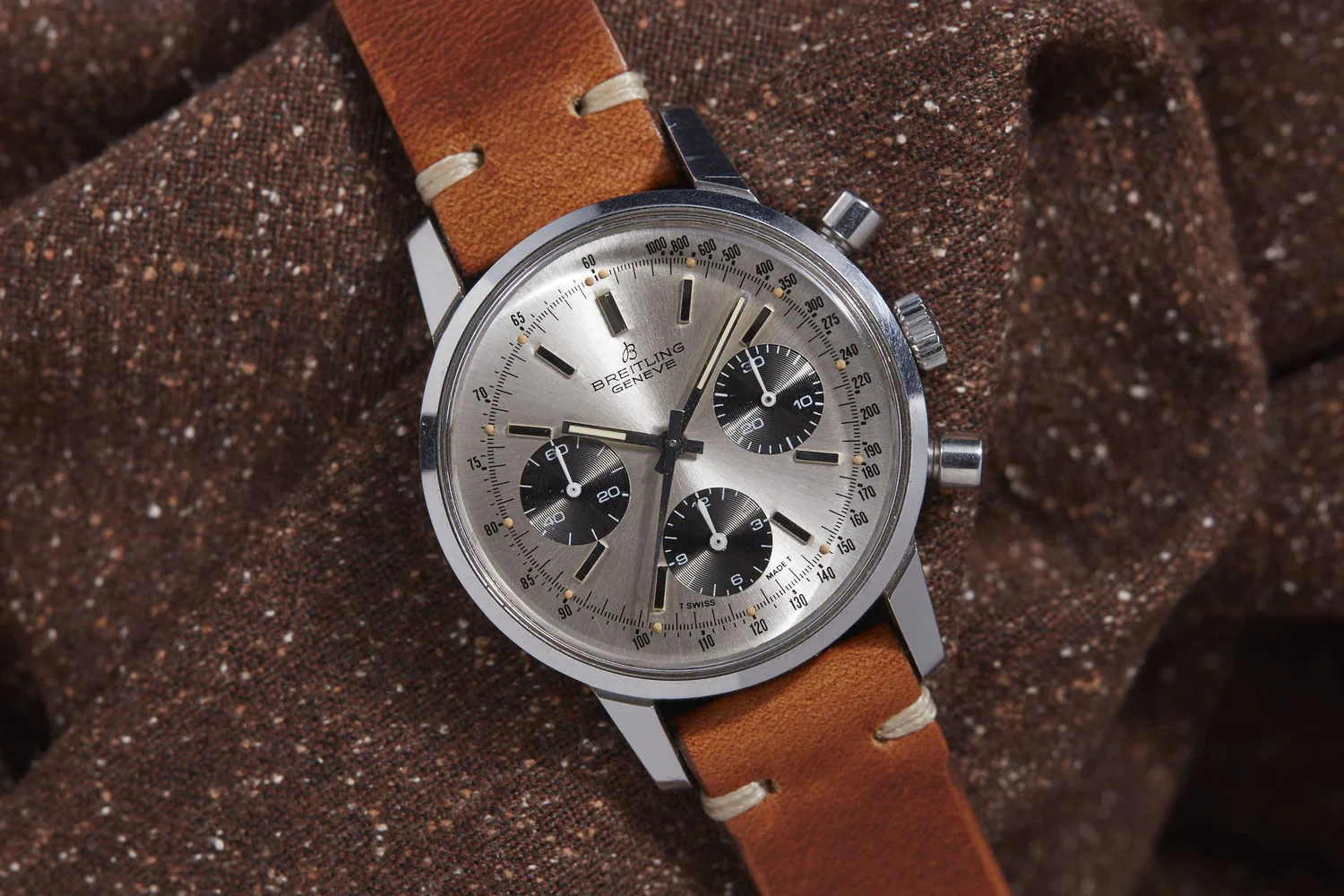 Breitling Top Time Chronograph Ref 815 Case Back Cover Valjoux 7736 NOS