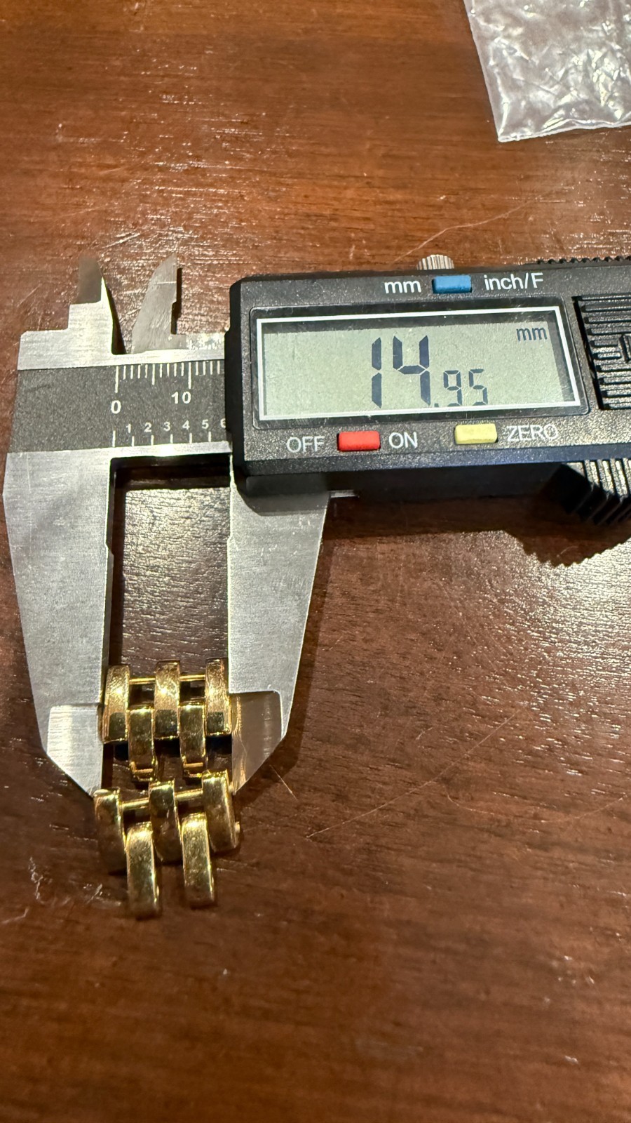 Cartier Watch Bracelet Link Panther 18k Yellow Gold 15mm RARE TWO Screws SWISS