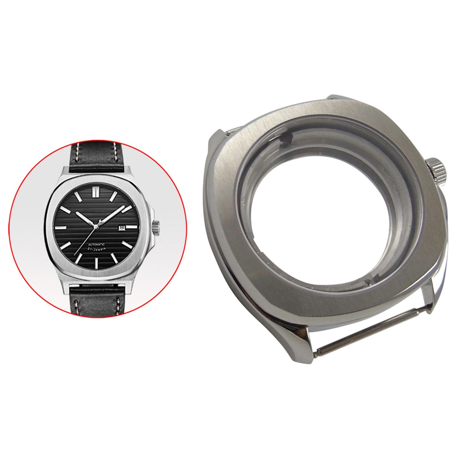 Sapphire Crystal 40mm Stainless Steel Watch Case For ETA 2824 2836 Movement C