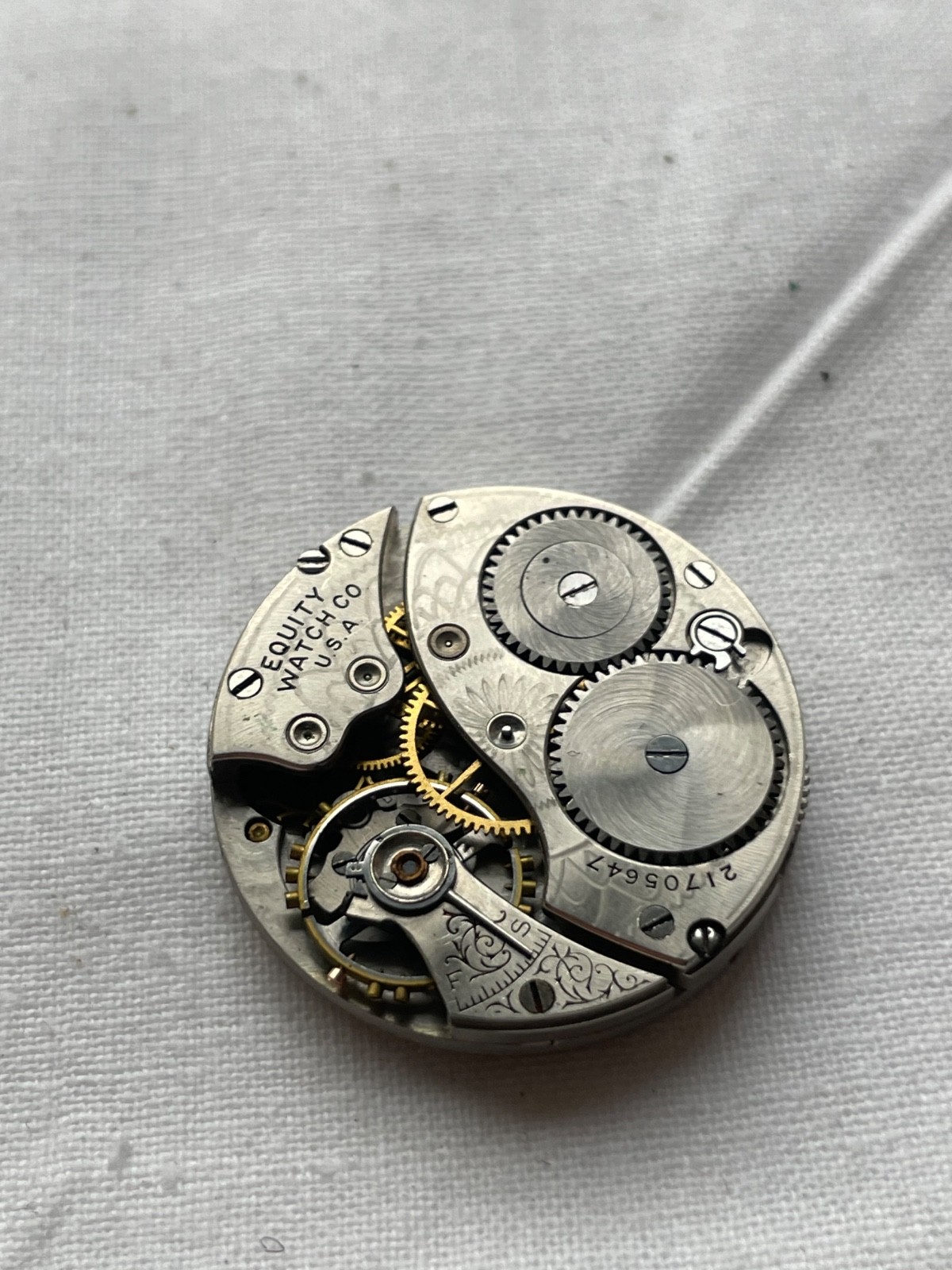 Equity – movement for pocket watch AS IS – lot1504