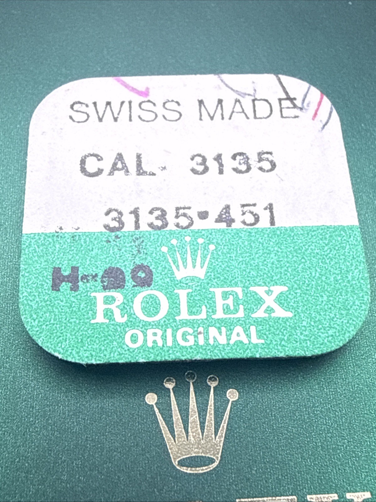 ROLEX-NEW BRIDLE FOR STUD SUPPORT -FACTORY SEALED-CALIBRE 3135 PART 3135-451