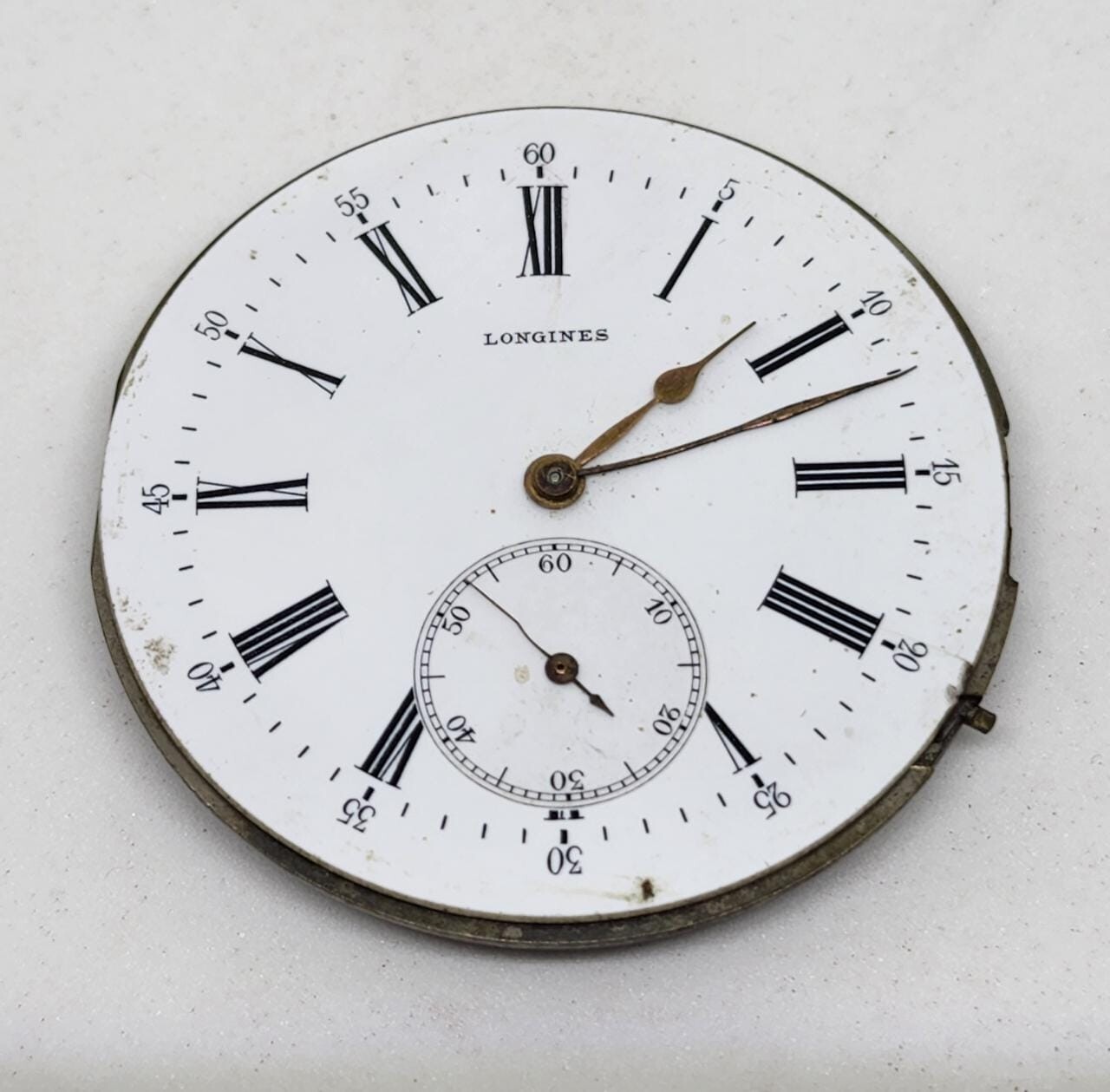 Longines Pocket Watch Complete Movement – Manual wind movement with enamel dial