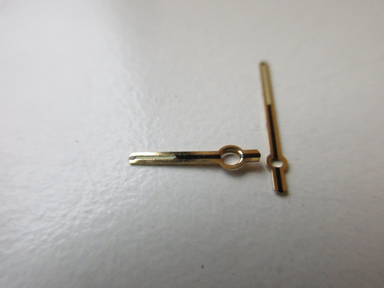 Set of 2 plated-luminous watch hands AS cal. 2063 – 150/90