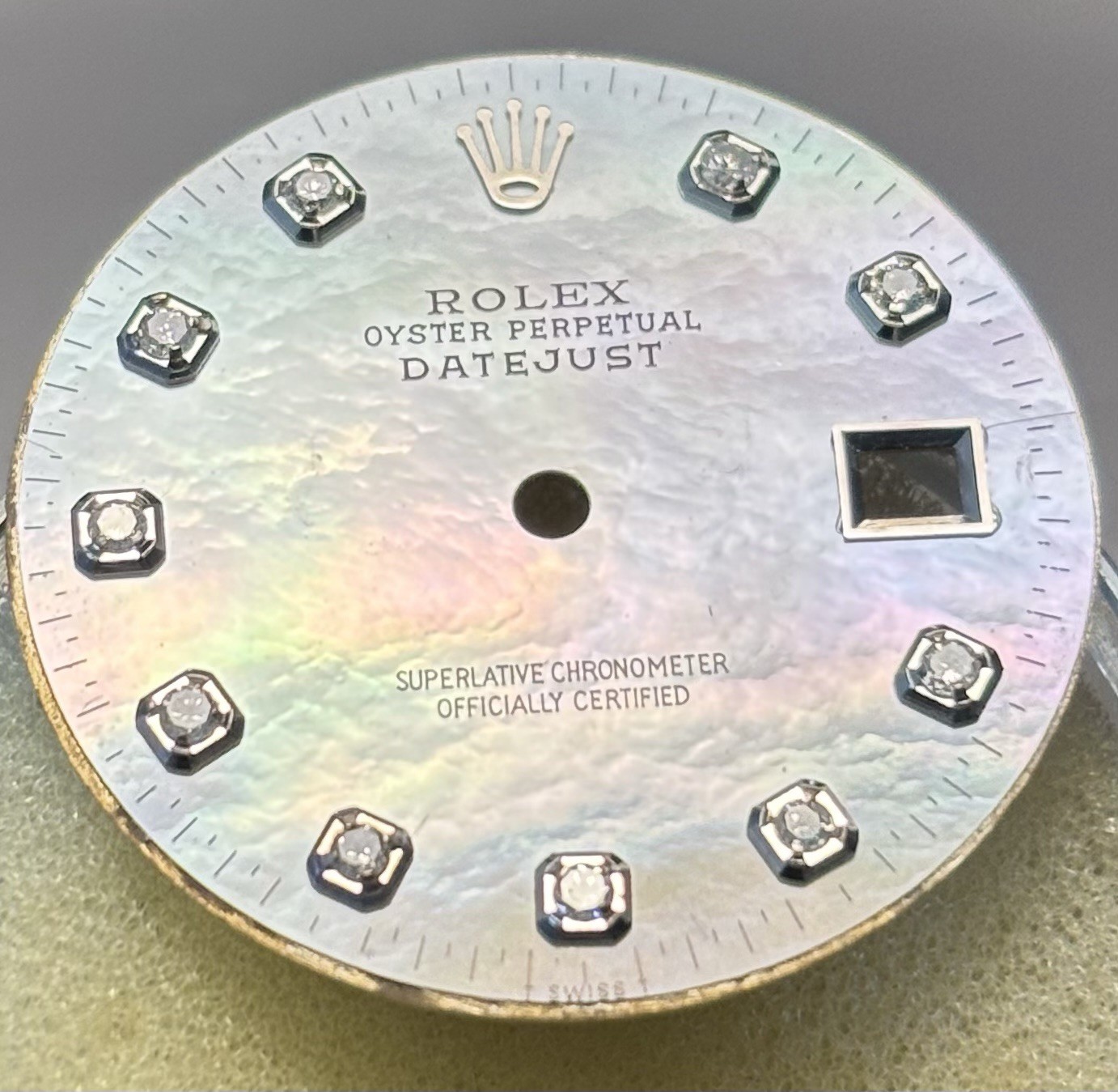 Rolex Men’s Datejust White Mother of Pearl Dial Diamond Hour Markers (A/M)