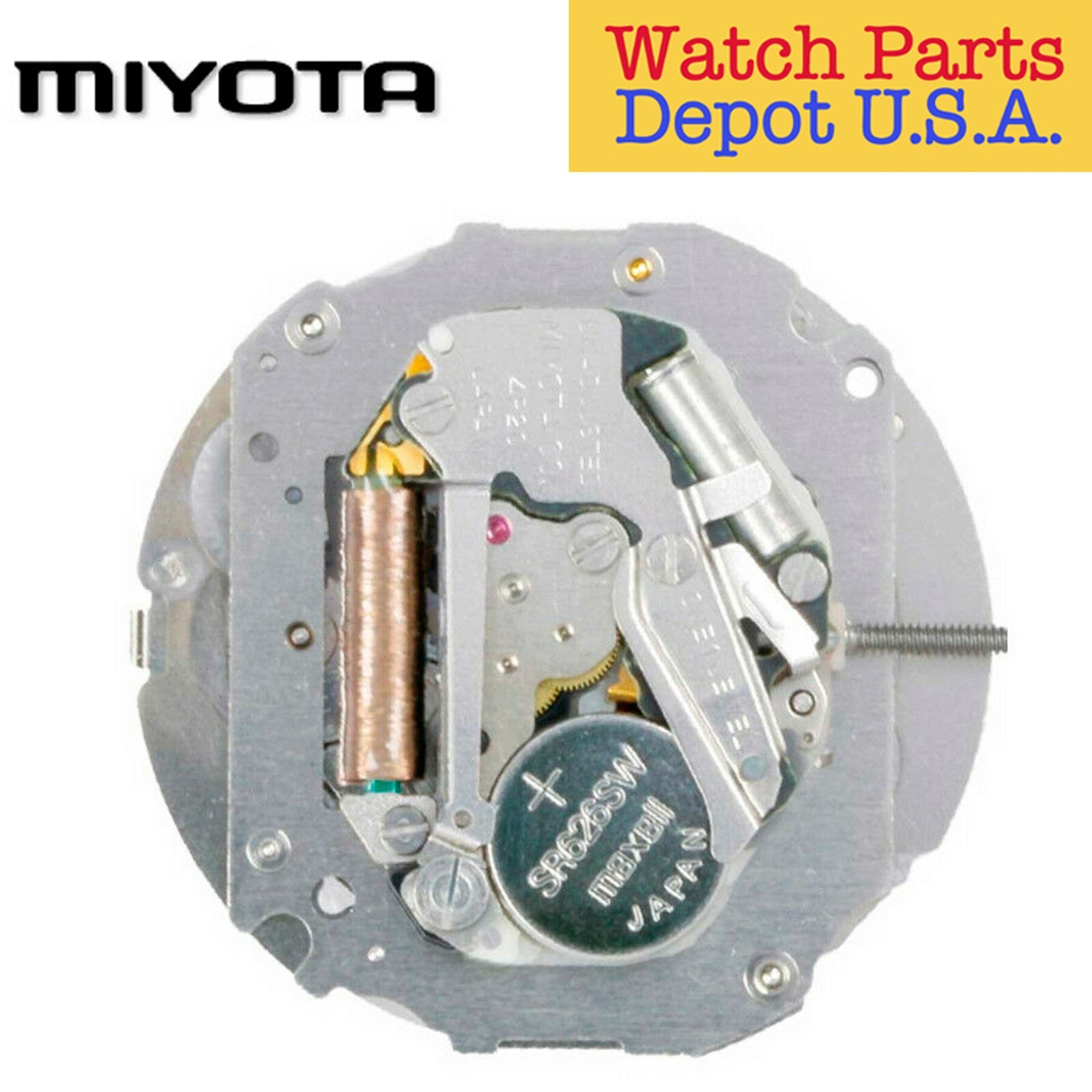 Original Miyota 4P20 Japan Quartz Movement, 3 Hands, 2 Eyes NEW!