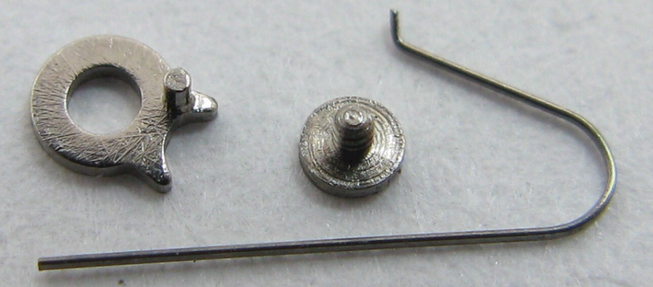 Poljot 3133 chronograph watch movement part lot: ratchet click #425 + screw + ..