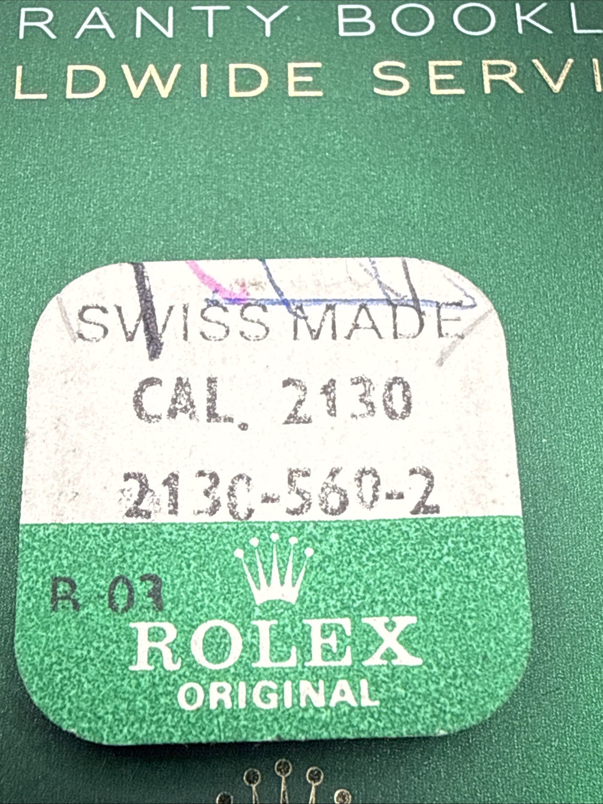 SPRING CLIP FOR OSCILLATING WEIGHT CAL 2130 2130-560-2