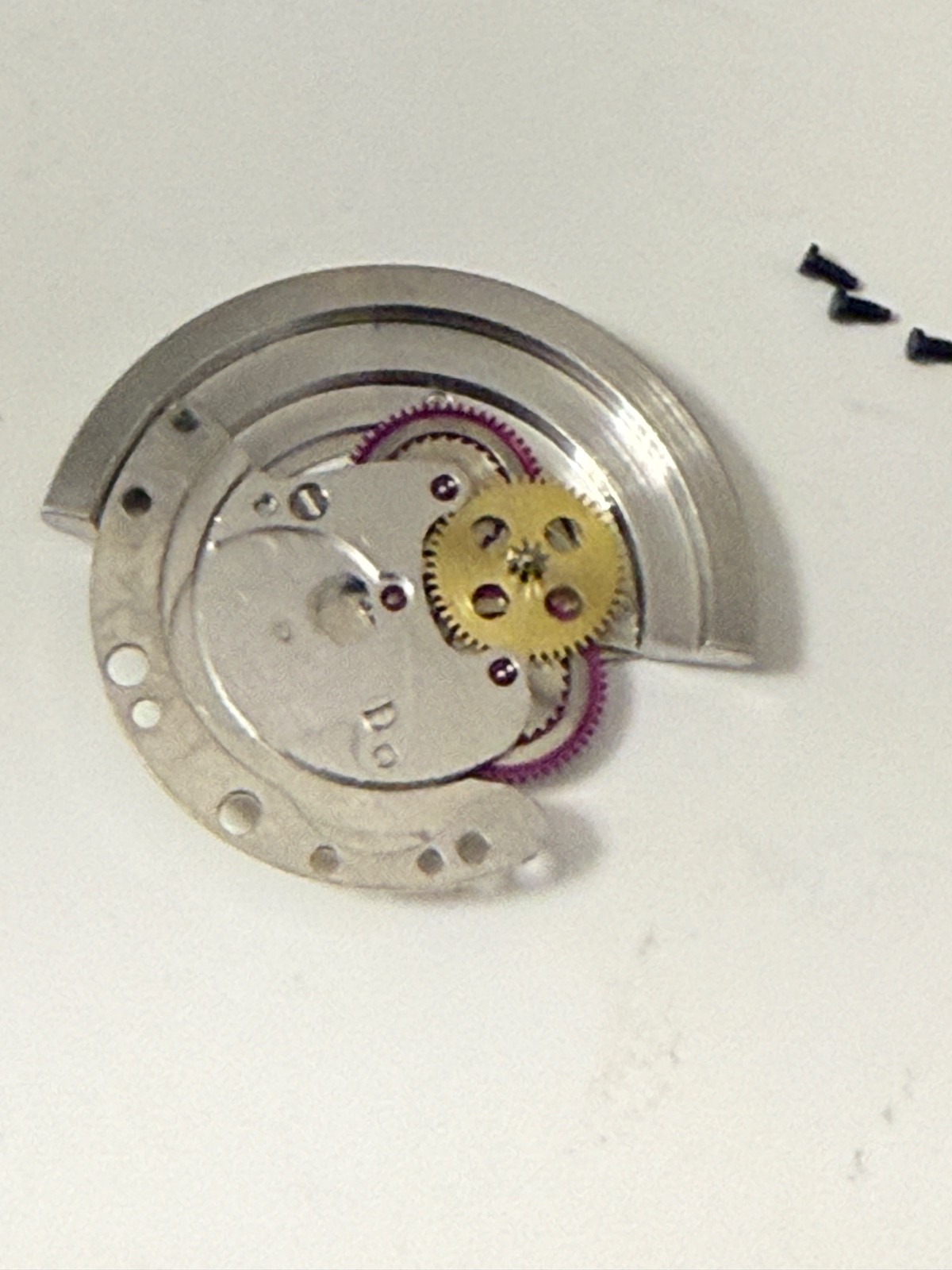 Genuine Vintage Rolex Cal 1556 Rotor Automatic bridge Complete perfect + screw