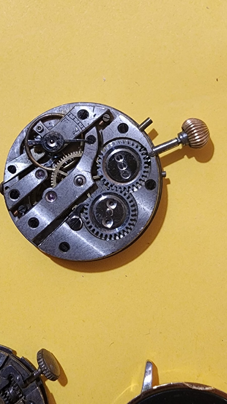 vintage watch movement lot for scrap,repurpose or parts,Waltham, Elgin etc A4